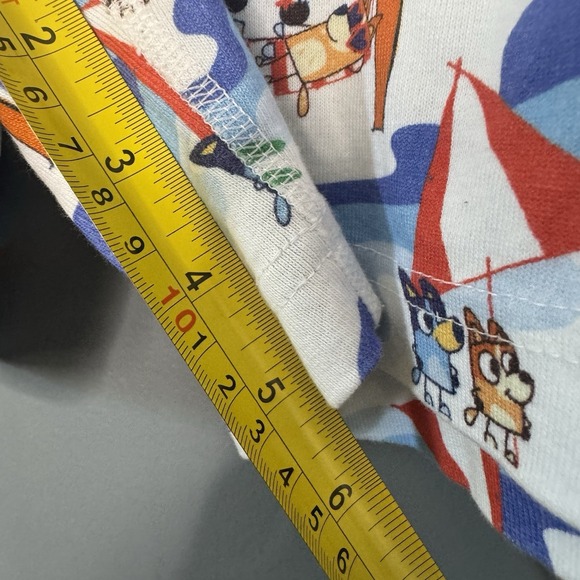 hanna andersson pajamas Set women's Medium Bingo Bluey Beach Short Sleeve - Picture 7 of 7